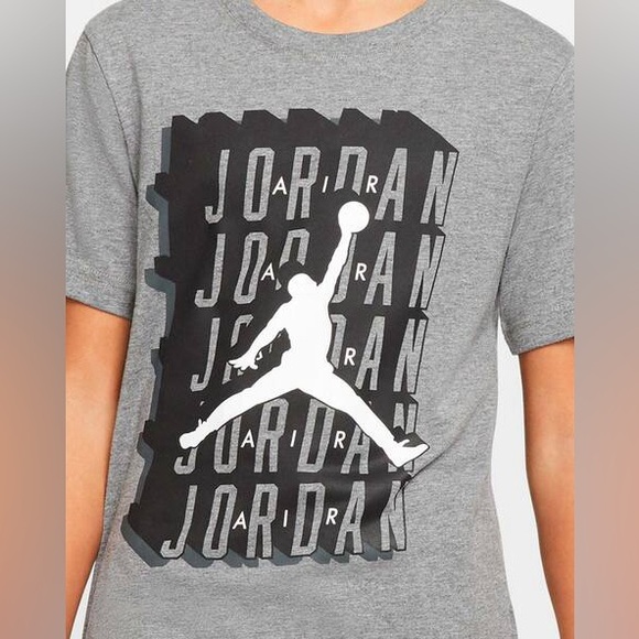 🩶Jordan Graphic Print Relaxed Fit Crew-Neck T-shirt - Picture 6 of 7